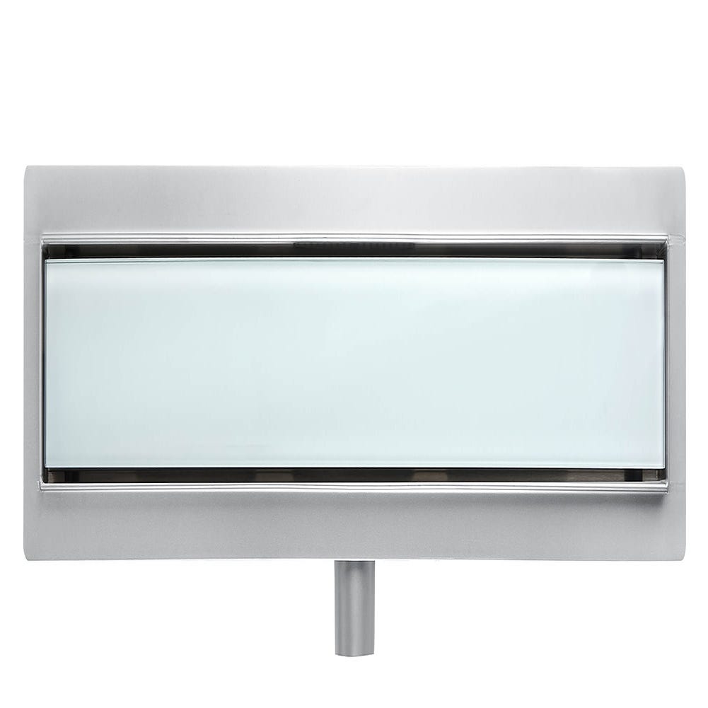 Balneo Caniveau de douche en Acier Inox 80cm, finition en verre clair, avec Siphon, G-Drain Next 3