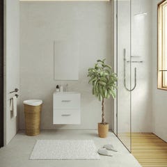 Meuble sous vasque suspendu - Coloris blanc - 60 cm - KAYLA 0