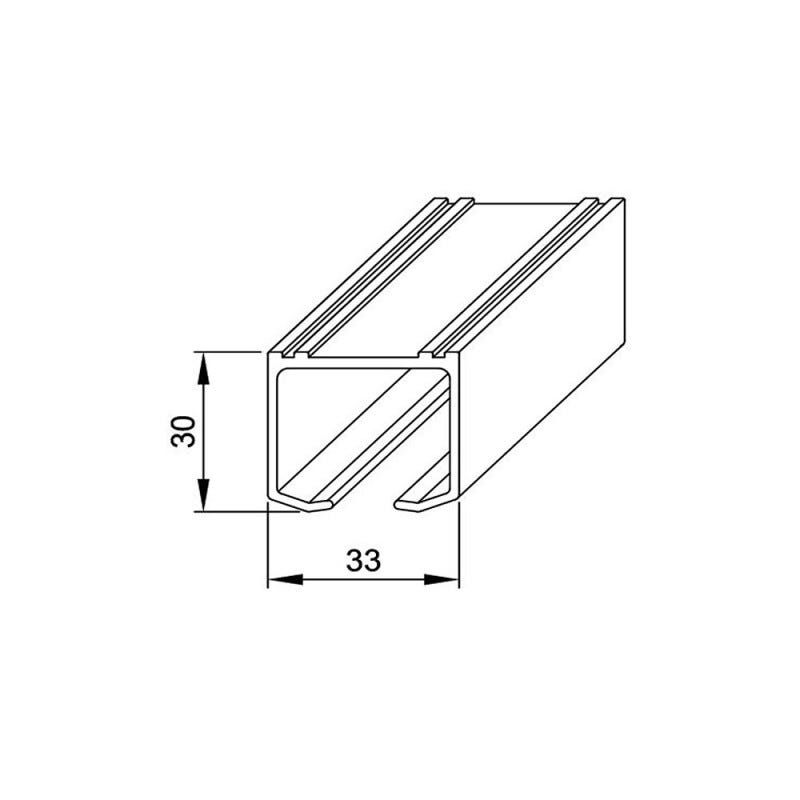 Rail en aluminium de 2 m pour SLID'UP 140 - 150 4