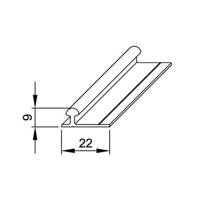 Rail en aluminium de 1,94 m pour SLID'UP 130 3