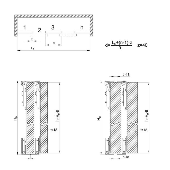 Kit pour 2 portes supplémentaires SLID'UP 130 4