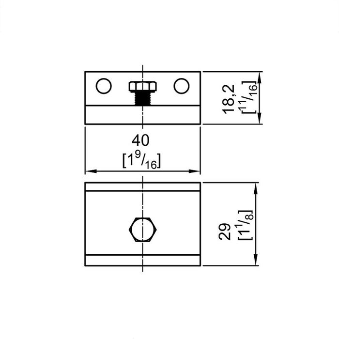 Lot de 5 équerres de fixation pour SLID'UP 160-170-190 - Porte jusqu'à 25 mm 3