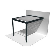 Pergola rétractable LASKA 4.00 x 5.121m Motorisé à Télécommande (Gris anthracite / Blanc) 4