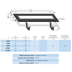 Caniveau à maconner + siphon 360° - 90 cm de longueur 3