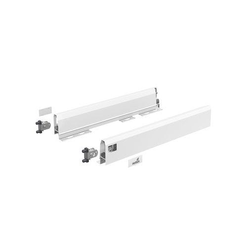Kit tiroir ArciTech longueur 350 mm hauteur 94 mm coloris blanc livré avec profils attachesfaçade et caches 0