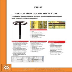 Fixation FISCHER Pour ISOLANT DHK 80 - 1 pièce 1
