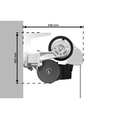 Store banne monobloc MEILE 5.98 x 3.00m (Manuelle - Gris foncé - Blanc) 3