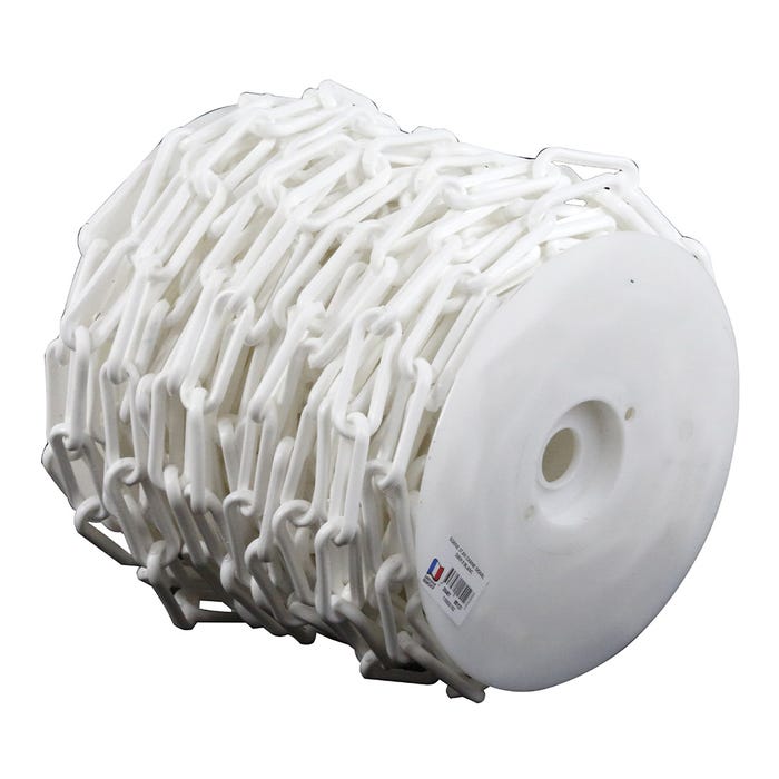 Chaîne Ø 10mm x 25m Blanc en bobine - Polyamide - 1300132 0