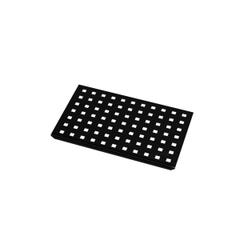 Grille perforée en inox Noir Mat pour receveur - 20.15x12.3x0.55cm - ROCK 2 GRID DRILL 2