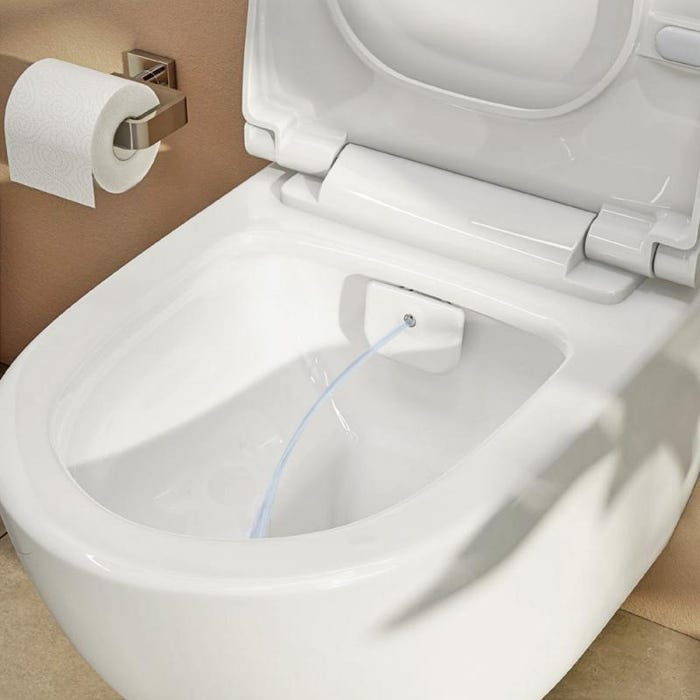 Grohe Pack Bati-support Project + WC sans bride avec fonction bidet thermostatique + Plaque Noir mat (RapidSL-SATClean-KF0) 2