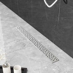 AICA caniveau de douche en acier inoxydable italien,siphon de drainage au sol en carrelage,réglable en hauteur avec désodorisant- Style 3-70 cm 0