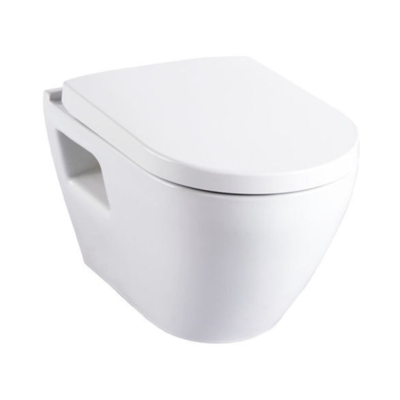 Grohe Pack WC Bâti-support RapidSL + WC Serel SM10 + Abattant softclose + Plaque Noir mat anti-empreintes 1