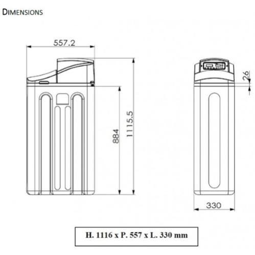 Adoucisseur d'eau Apic ZETES 22L avec Accessoires + Mise en Service Gratuite 4