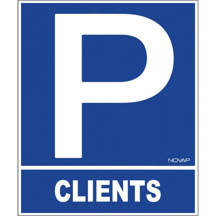 Panneau Parking Clients - Rigide 330x400mm - 4181059 0
