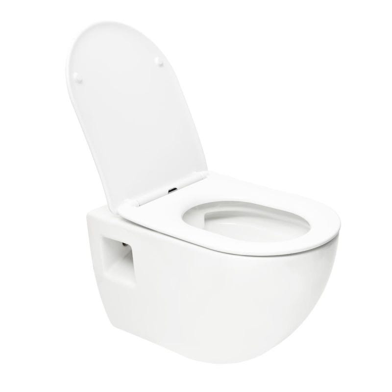 Grohe Pack WC Bâti-support Rapid SL + WC sans bride SAT + Abattant SoftClose + Plaque Noir mat (RapidSL-Project-KF0) 1