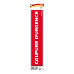 Panneau Coupure d'urgence - Vinyle adhésif 330x75mm - 4035864 0
