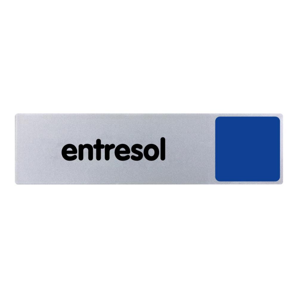 Plaquette de porte Entresol - couleur 170x45mm - 4032931 0