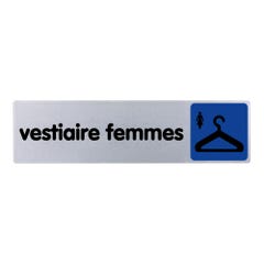 Plaquette de porte Vestiaire femmes - couleur 170x45mm - 4033716 0