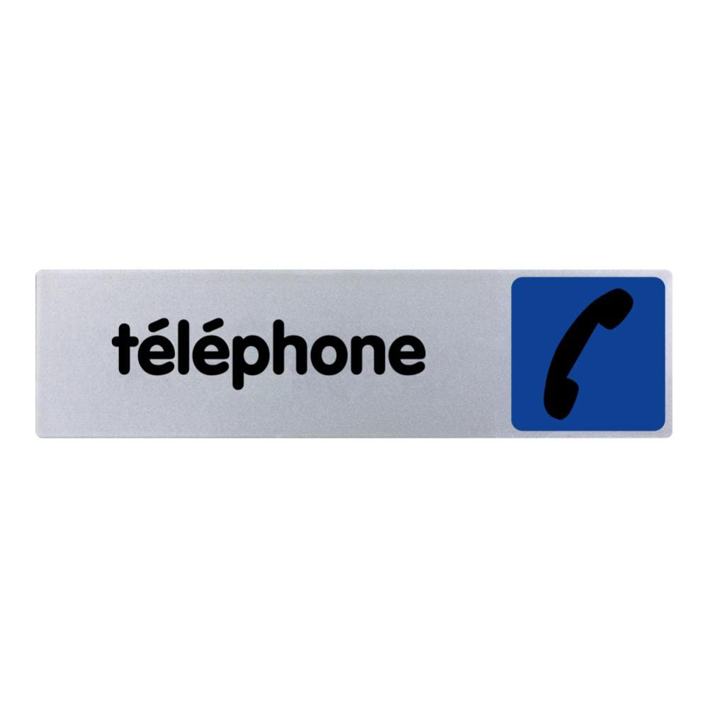 Plaquette de porte Téléphone - couleur 170x45mm - 4033662 0