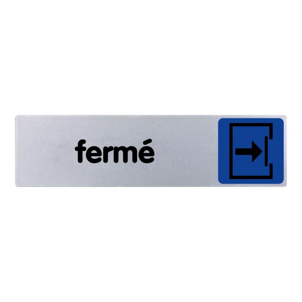 Plaquette de porte Fermé - couleur 170x45mm - 4033082 0