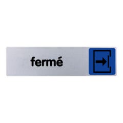 Plaquette de porte Fermé - couleur 170x45mm - 4033082 0
