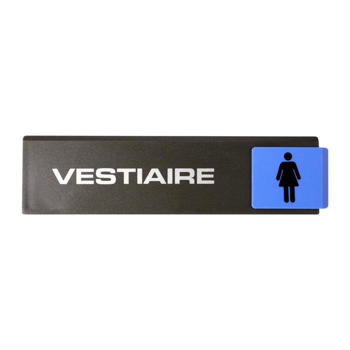 Plaquette de porte Vestiaire femmes - Europe design 175x45mm - 4261287 0