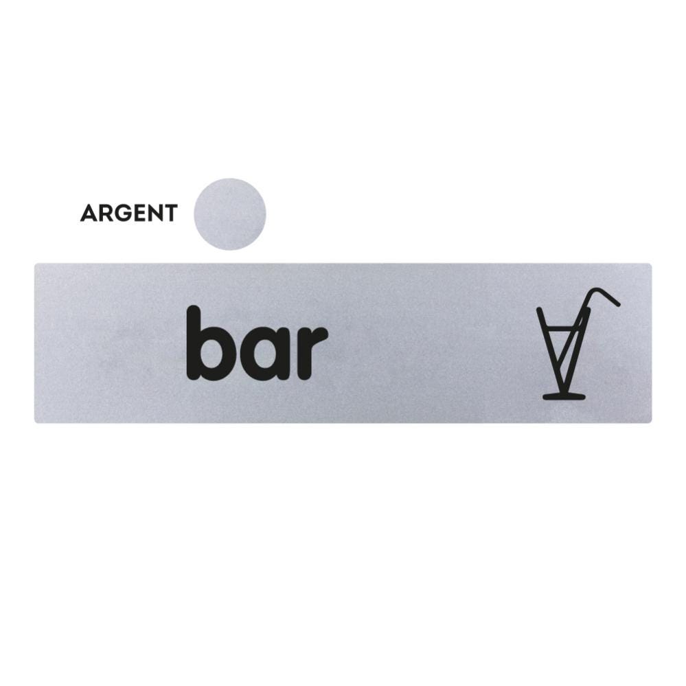 Plaquette Bar - Classique argent 170x45mm - 4320175 0