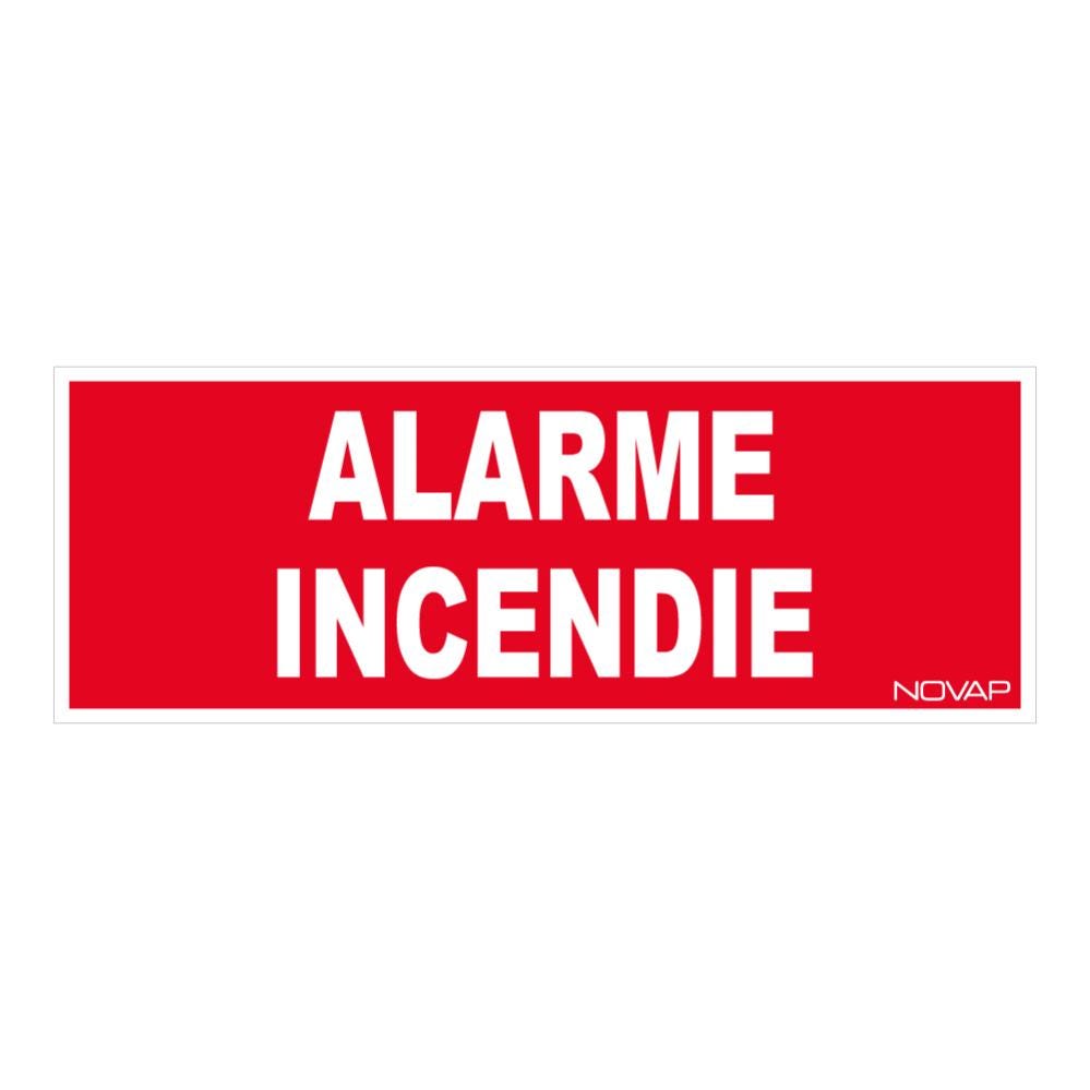 Panneau Alarme incendie - Rigide 330x120mm - 4030470 0