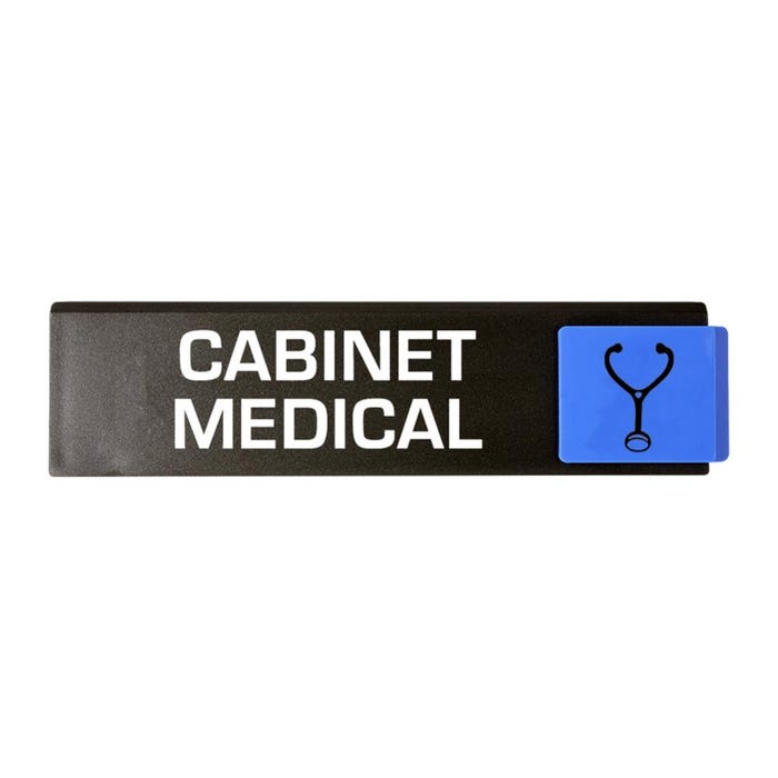 Plaquette de porte Cabinet medical - Europe design 175x45mm - 4260945 0