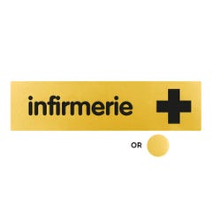 Plaquette Infirmerie - Classique or 170x45mm - 4490717 0