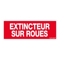 Panneau Extincteur sur roues - Rigide 330x120mm - 4140780 0