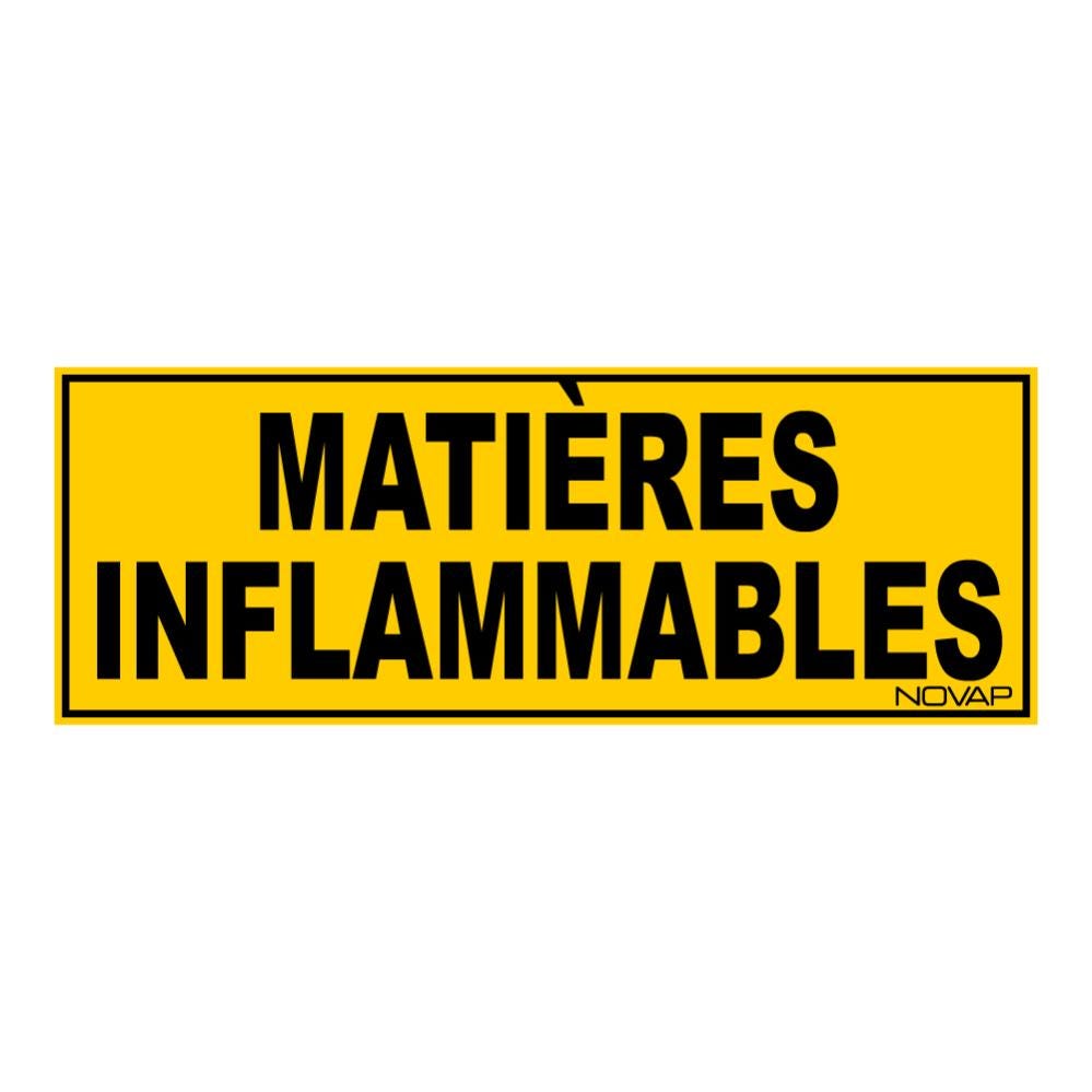 Panneau Matières inflammables - Rigide 330x120mm - 4035000 0
