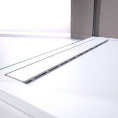 Receveur de douche Blanc, finition Lisse Stone SMART, grille de couleur - 200 x 80 cm 1