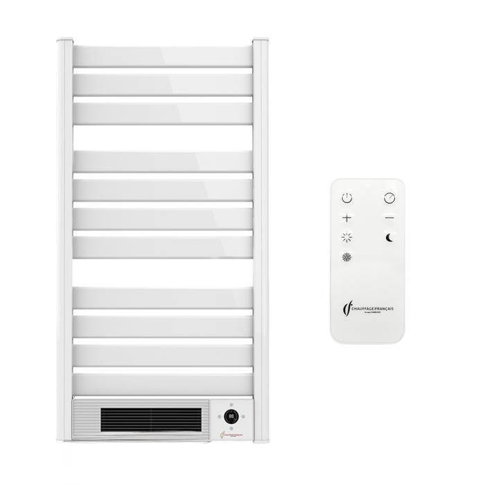 Sèche-Serviette Electrique mural avec Soufflerie Omiros Sannover 1500 W Blanc 0