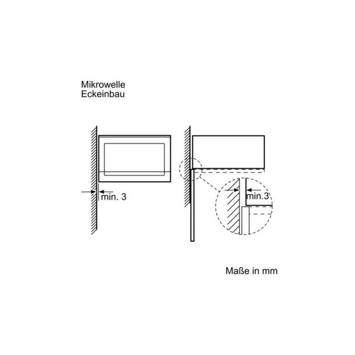 Micro-ondes Pose libre - Monofonction - Inox - 20 L - 800 W - Bosch 1