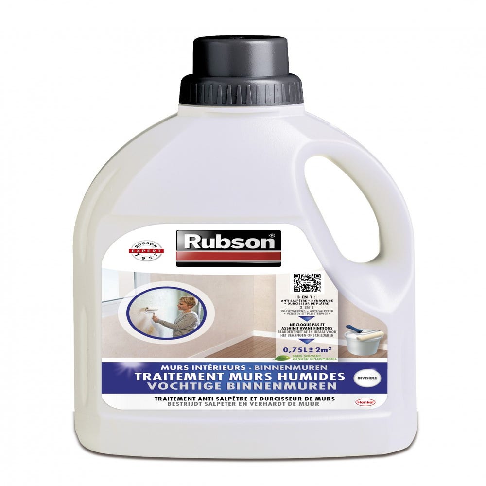 Durcisseur de plâtre Protégez vos murs, RUBSON incolore 0.75 l 0