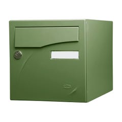 Boite aux lettres Préface 2 portes vert argile RAL 6011 mat 0