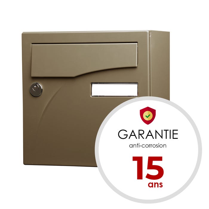 Boite aux lettres Préface compact Bronze anodisé REN 0281 satiné 5