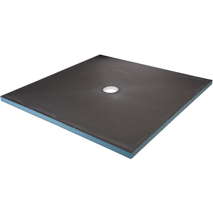 Receveur carré à écoulement centré 1200 x 1200 mm Wedi 0