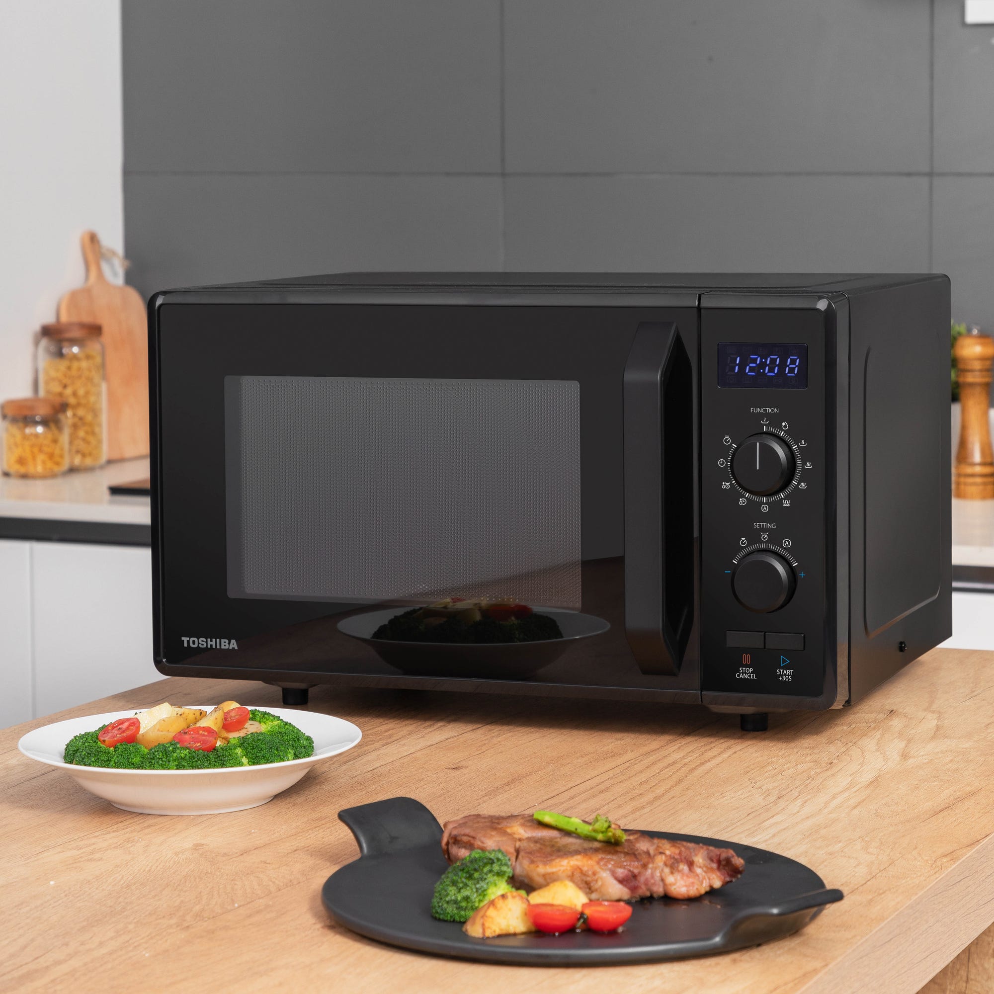 Micro-ondes grill Noir - 23L - 900W - TOSHIBA 3