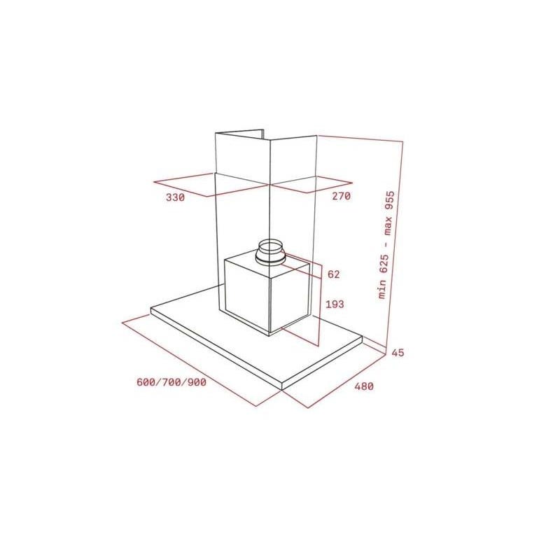 Hotte Standard Teka Dsj950 90 Cm 401 M³/h 105w D Acero Inoxidable 1